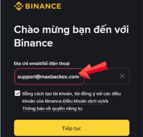 đăng ký Binance
